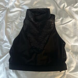 Victoria’s Secret Mesh Black Cheetah Print Top